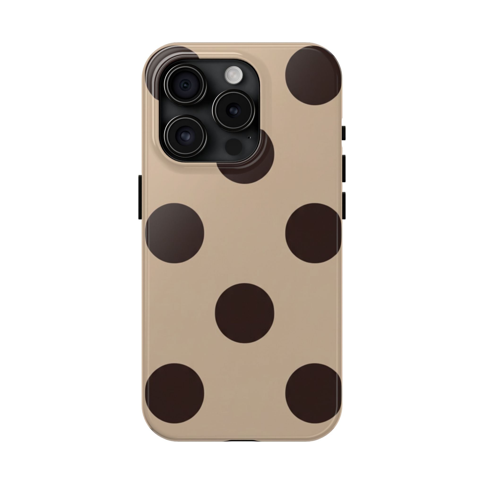 Stylish Polka Dot Phone Case for Trendy Protection, Cute Gift for Her, Phone Accessories, Everyday Fashion, Modern Design