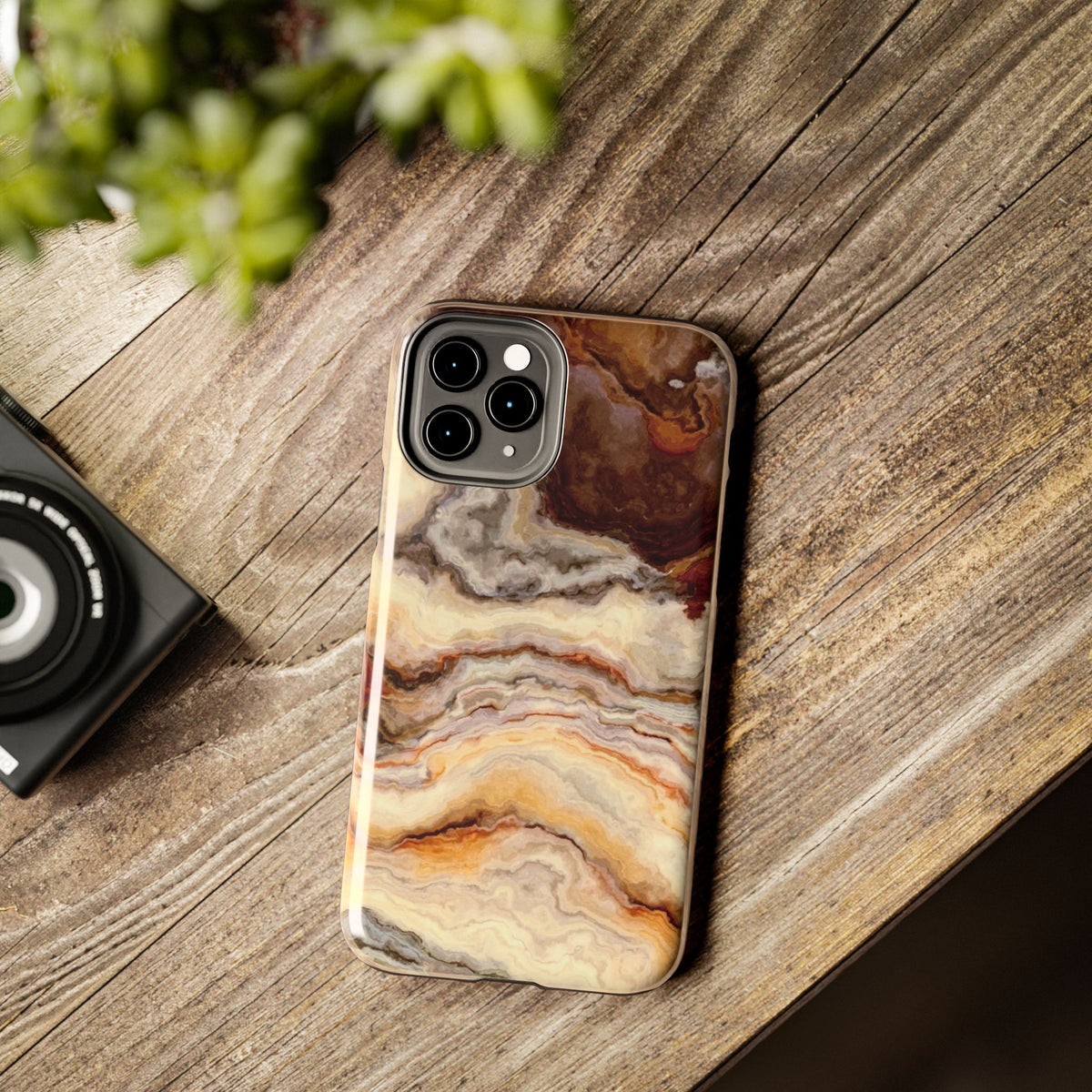 Brown Agate Marble Phone Case
