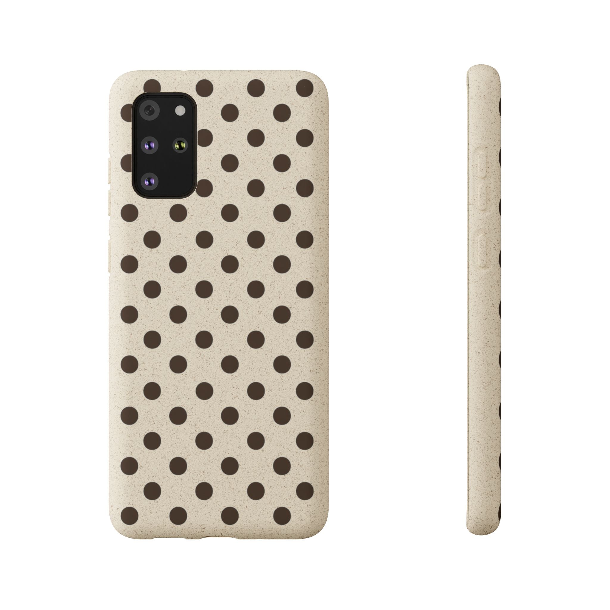 Eco-Friendly Polka Dot Phone Case — Biodegradable Protective Cover