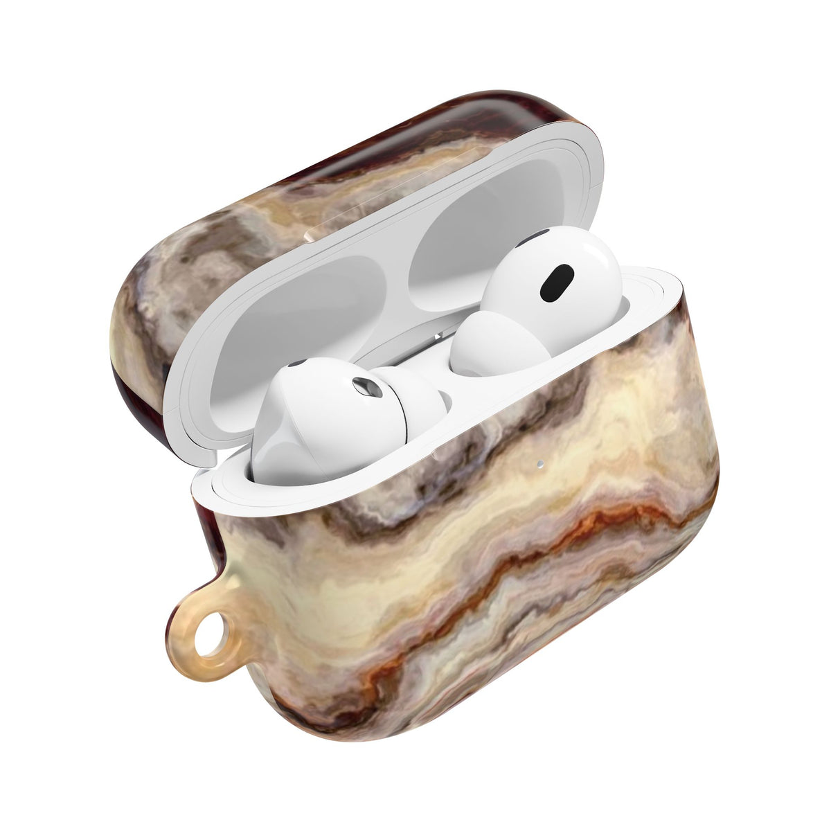 Brown Marble Pattern AirPod Case