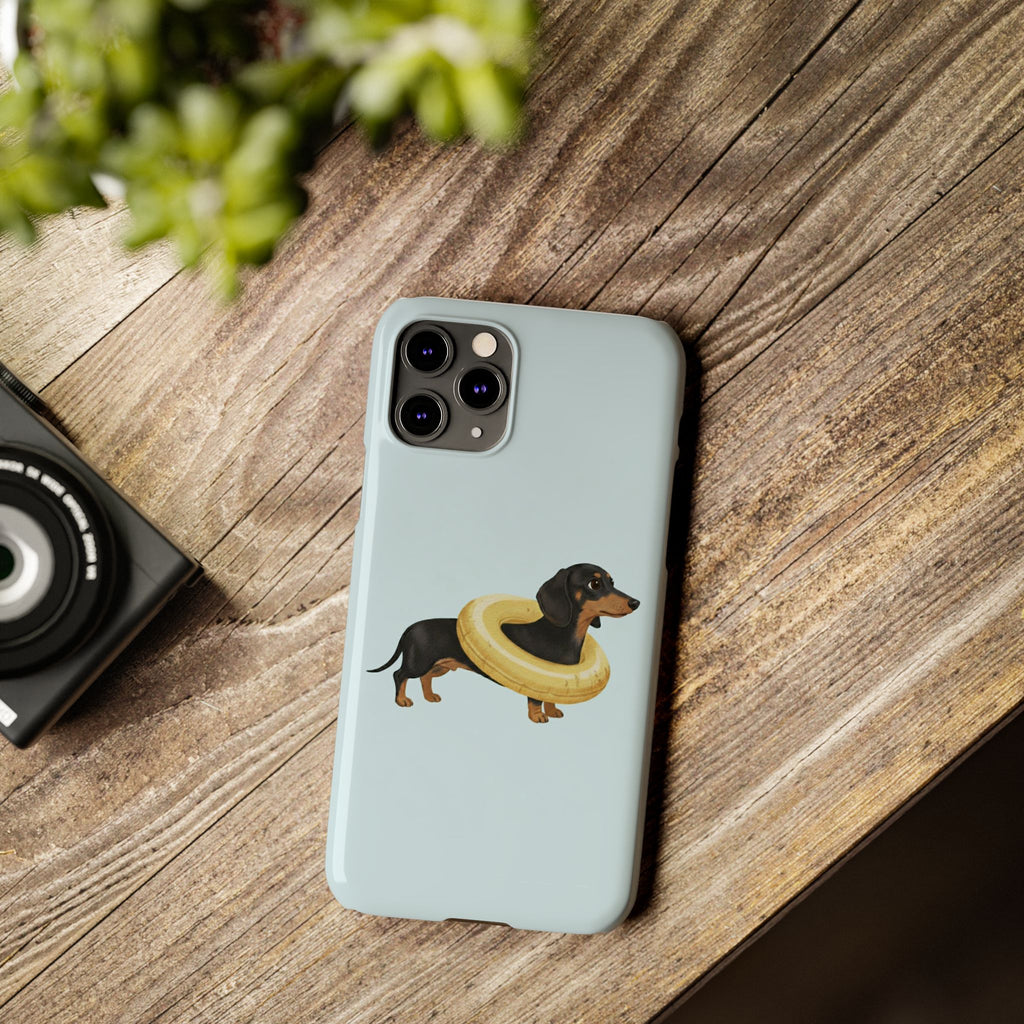 Slim Phone Cases - Cute Dog Dachshund Design, Protective Phone Covers, Fun Animal Art, Unique Gifts for Dog Lovers, Trendy Smartphone