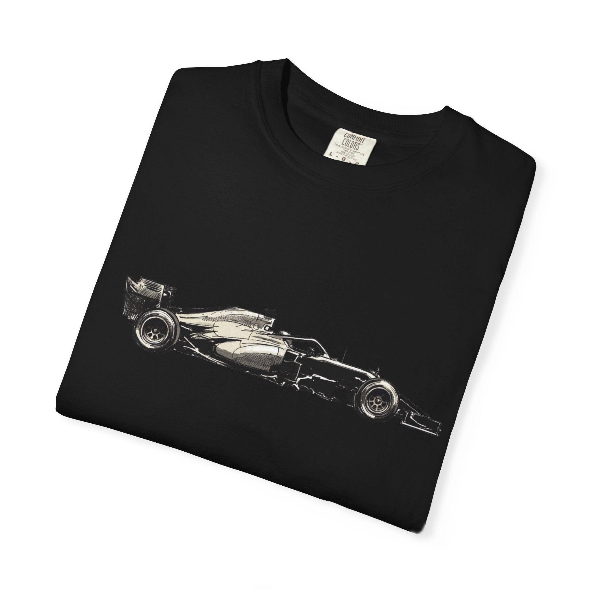 Vintage F1 Car Unisex Garment-Dyed T-shirt, Racing Tee, Motorsport Shirt, Race Car Lover Gift, Car Enthusiast Top