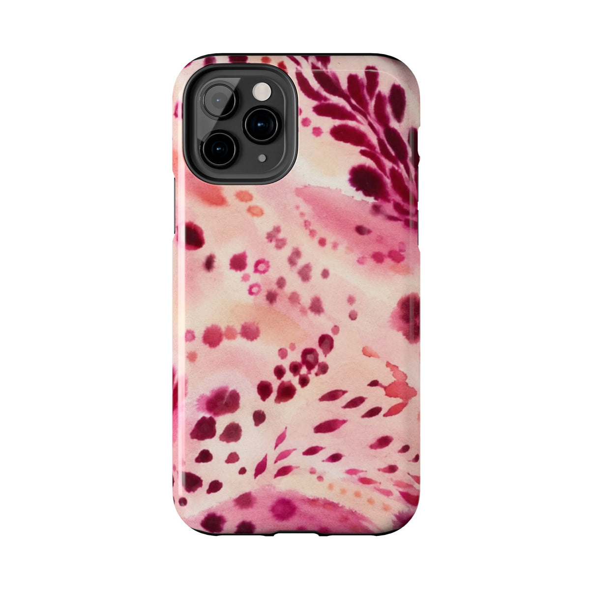 Pink Watercolor Floral Pattern phone case | Tough Phone Cases