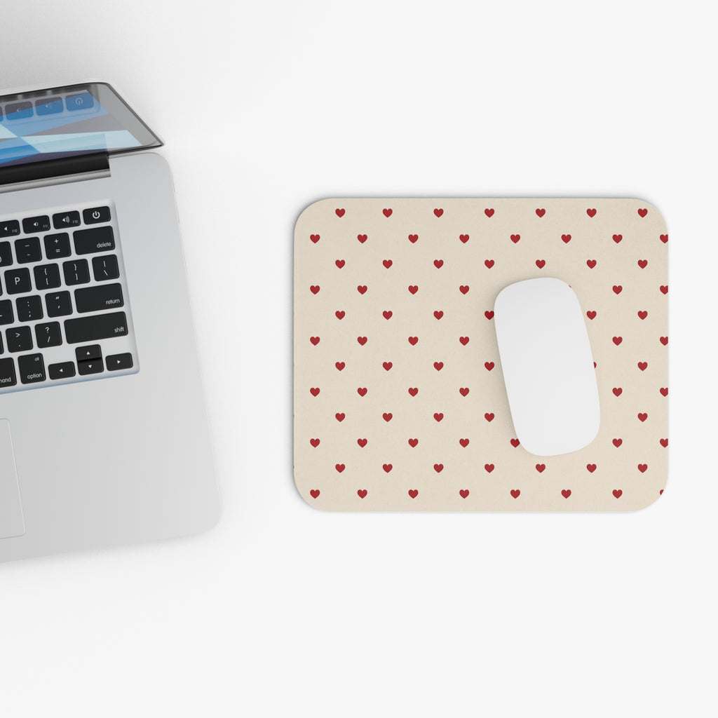 Tiny Red Hearts Mouse Pad