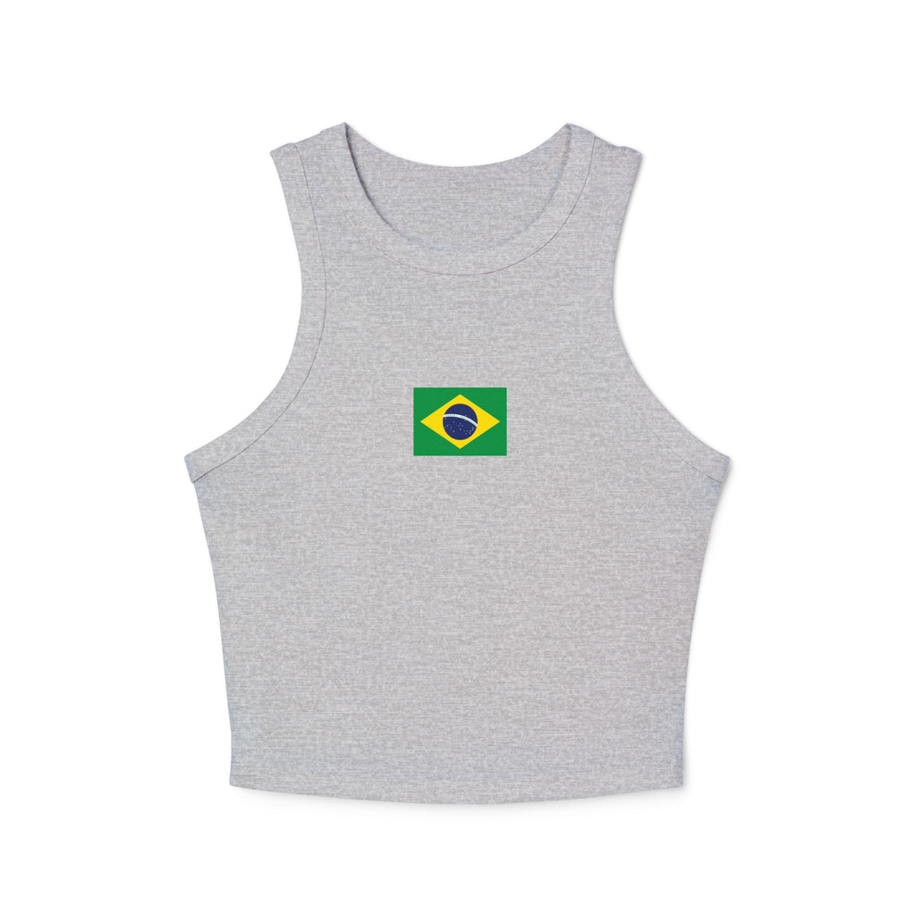 Brazil Flag Tank Top | Brazilian Flag Graphic, Minimal Chest Print