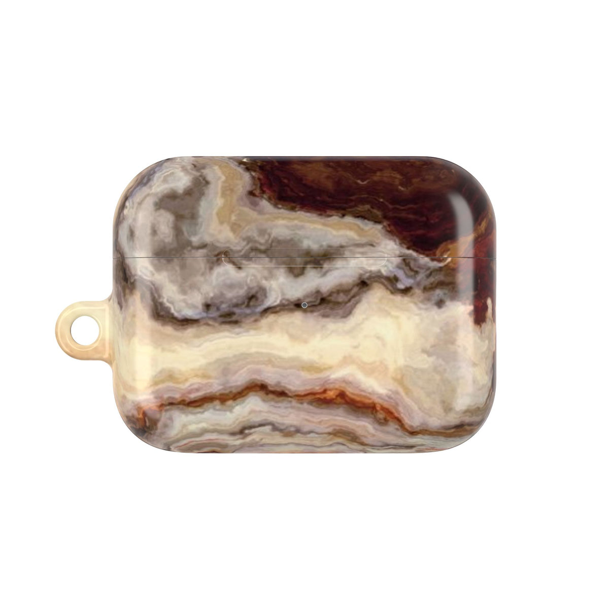 Brown Marble Pattern AirPod Case