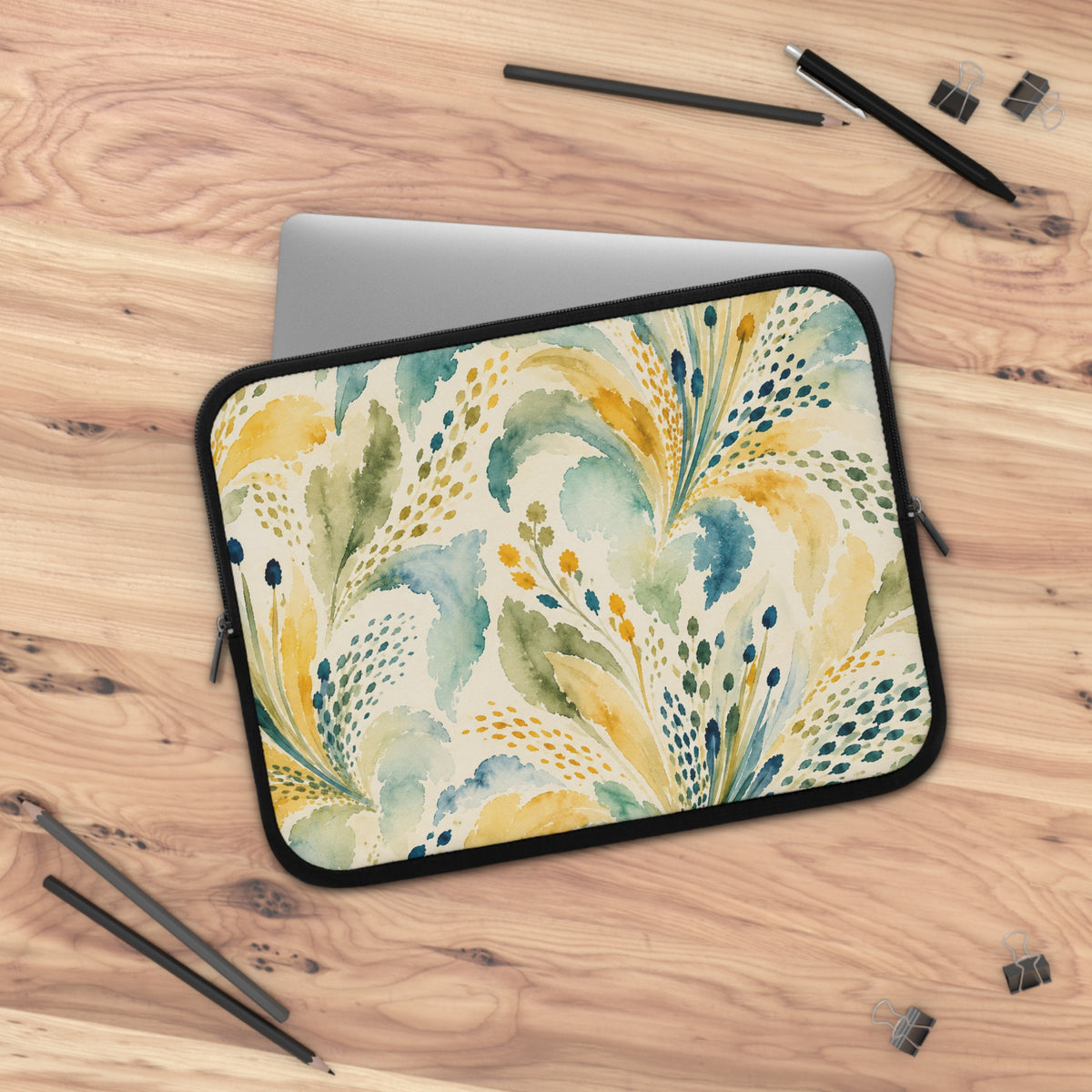 Watercolor Floral Laptop Sleeve