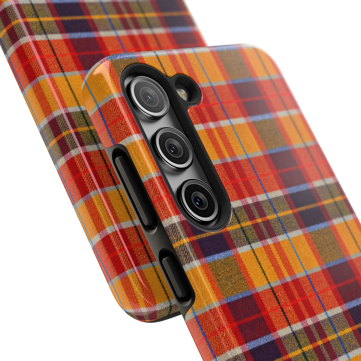 Autumn Plaid Tough Phone Case | Orange Red Yellow Plaid