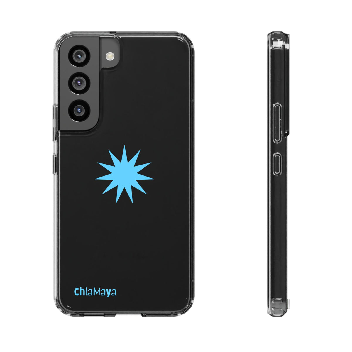 Clear blue star Phone Case