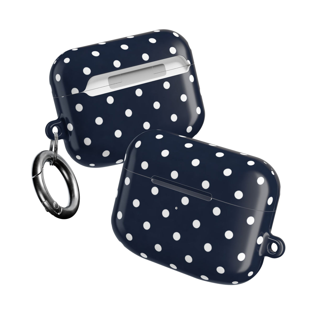 Navy Polka Dot AirPod Case