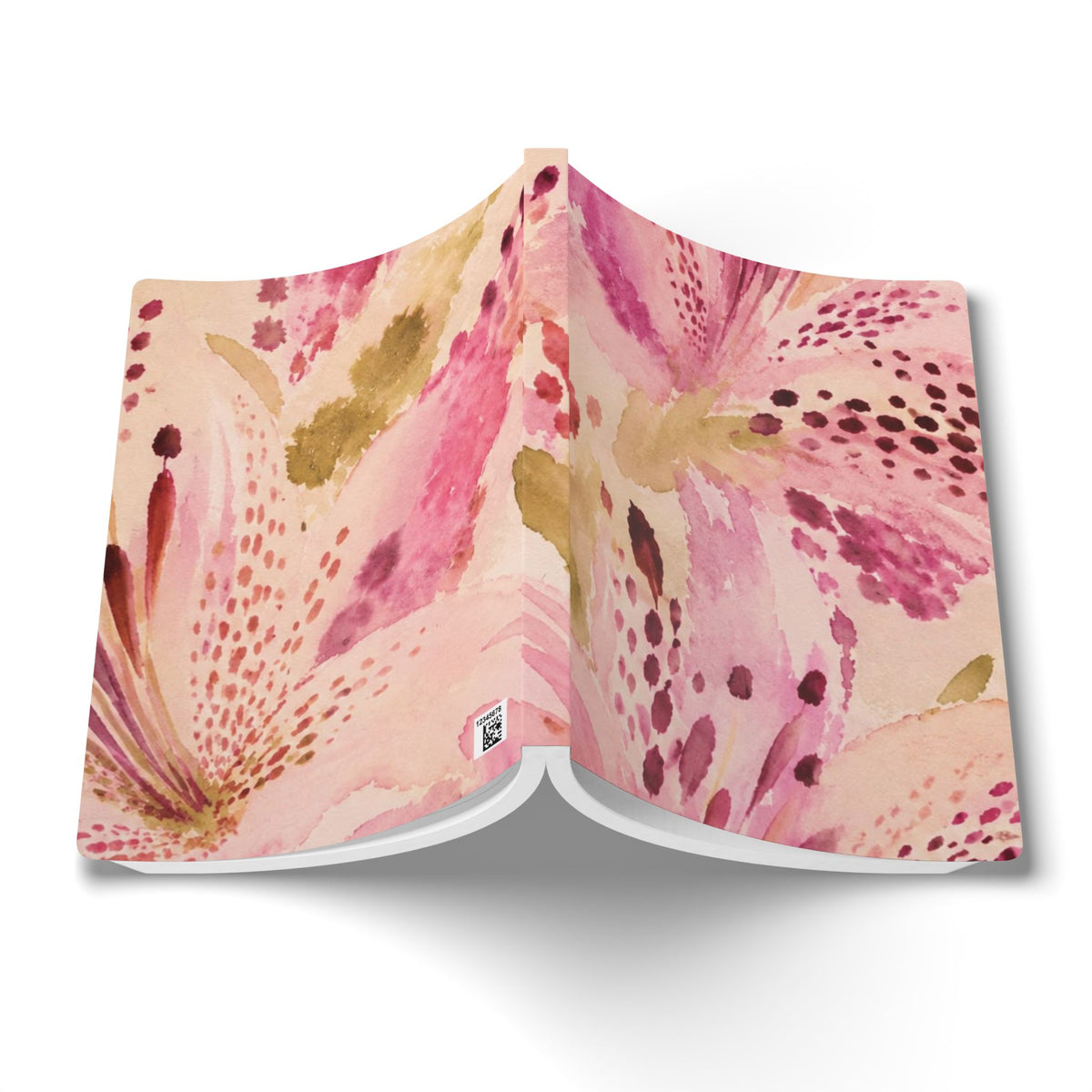 Pink Watercolor Floral Softcover Journal | Floral Notebook