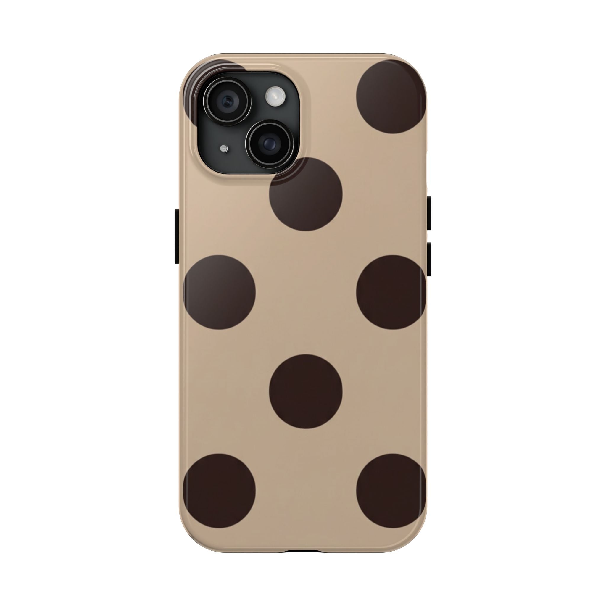 Stylish Polka Dot Phone Case for Trendy Protection, Cute Gift for Her, Phone Accessories, Everyday Fashion, Modern Design