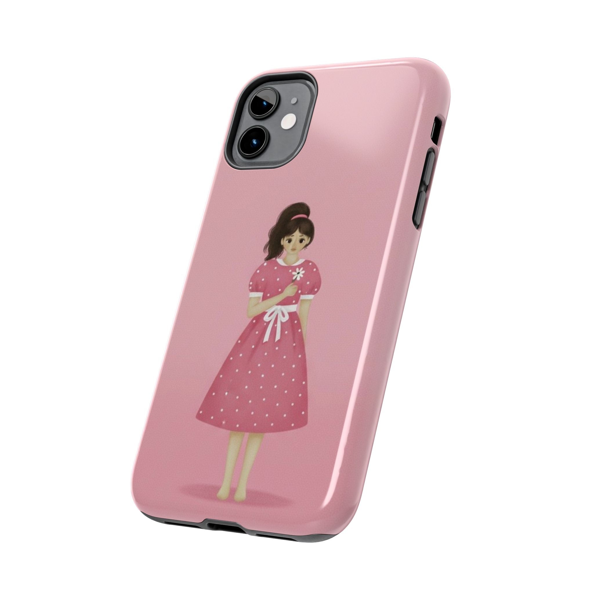 Pink Phone Case, Tough Phone Cases for Women, Cute Vibe, Protective Cover