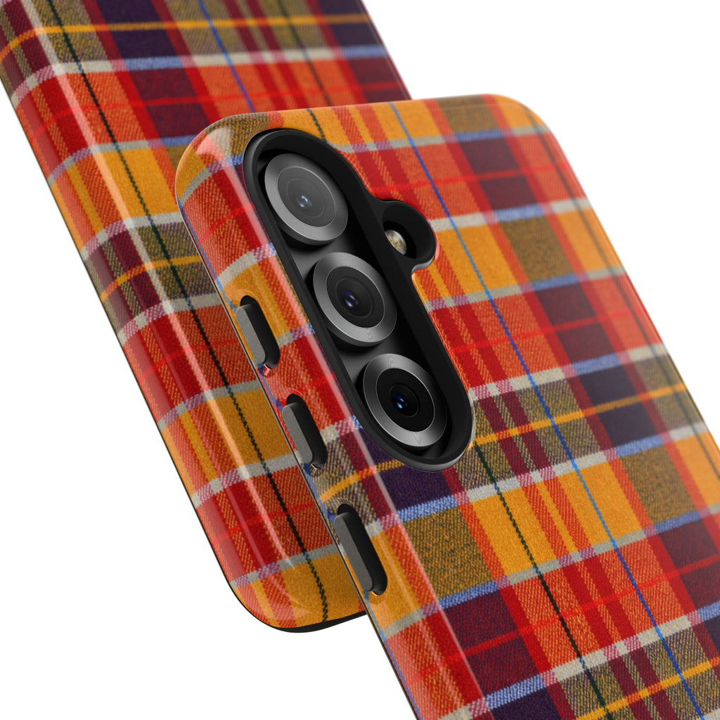 Autumn Plaid Tough Phone Case | Orange Red Yellow Plaid