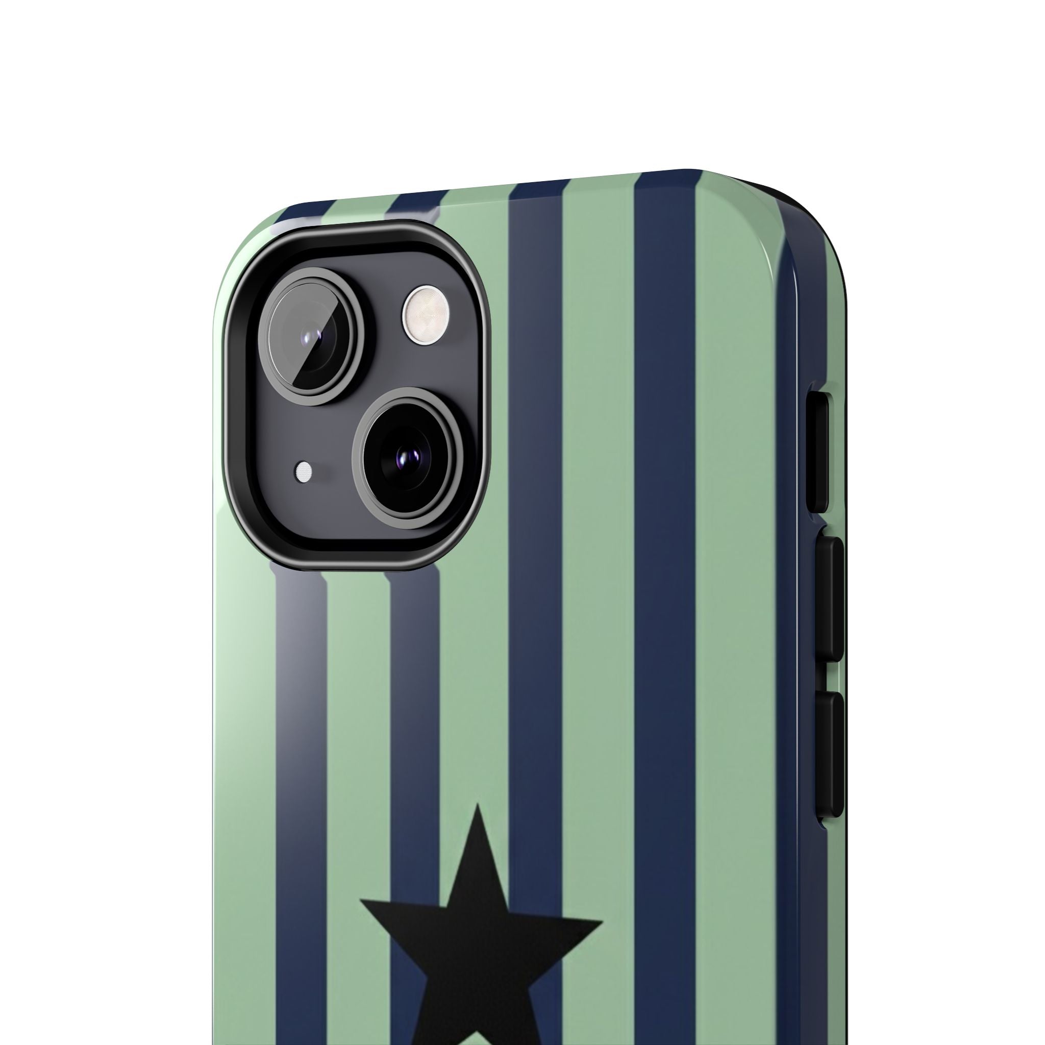 Stylish Tough Phone Cases, Durable Smartphone Covers, Trendy Tech Accessories, Unique Gifts for Teens, Striped Star Design