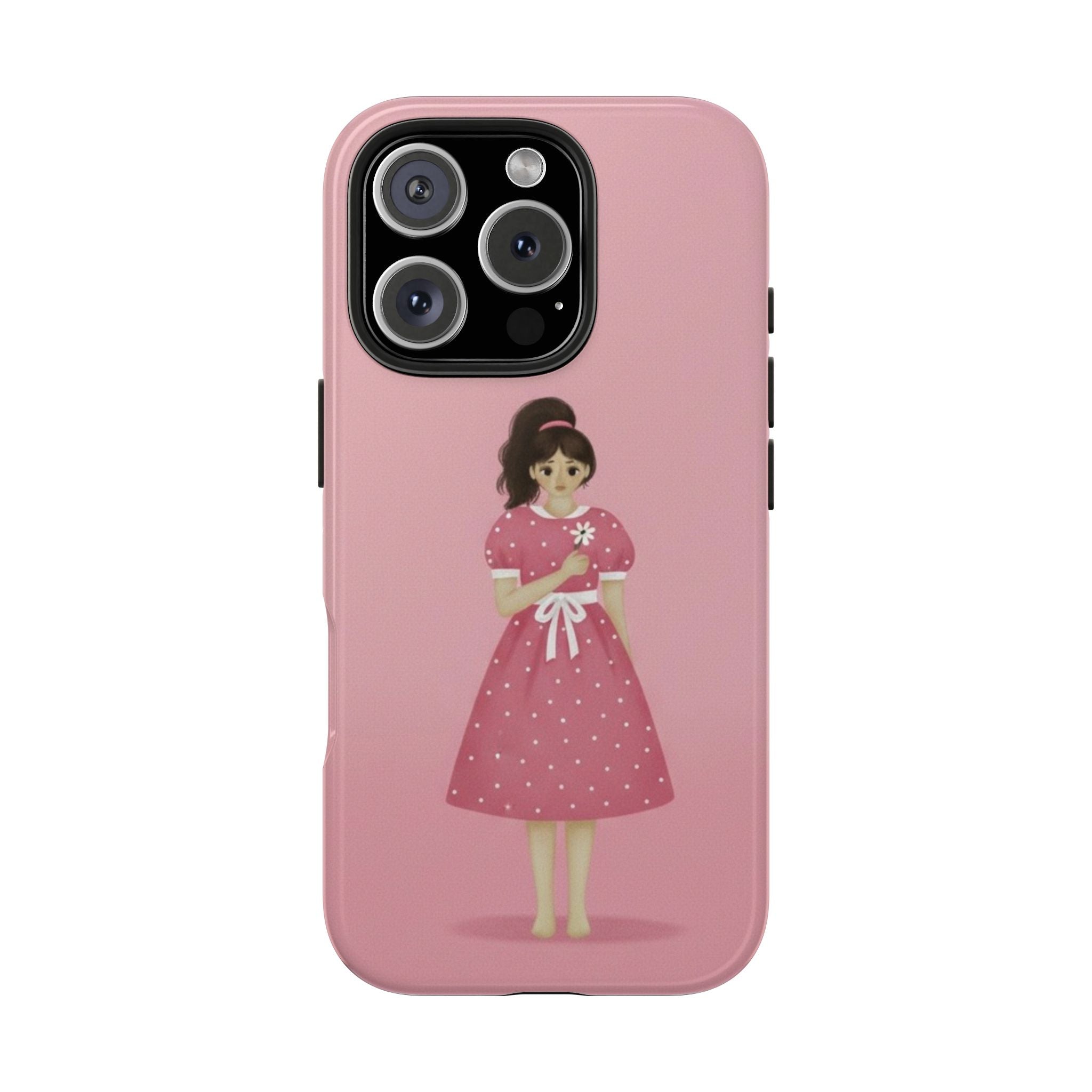Pink Phone Case, Tough Phone Cases for Women, Cute Vibe, Protective Cover