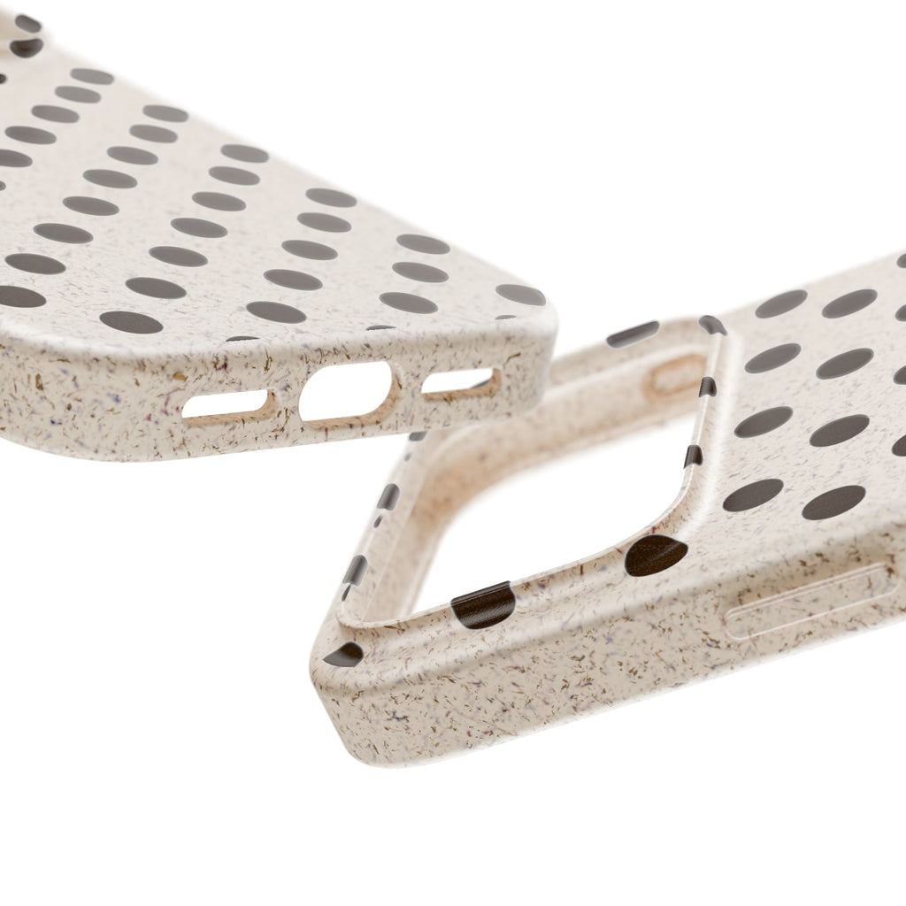 Eco-Friendly Polka Dot Phone Case — Biodegradable Protective Cover