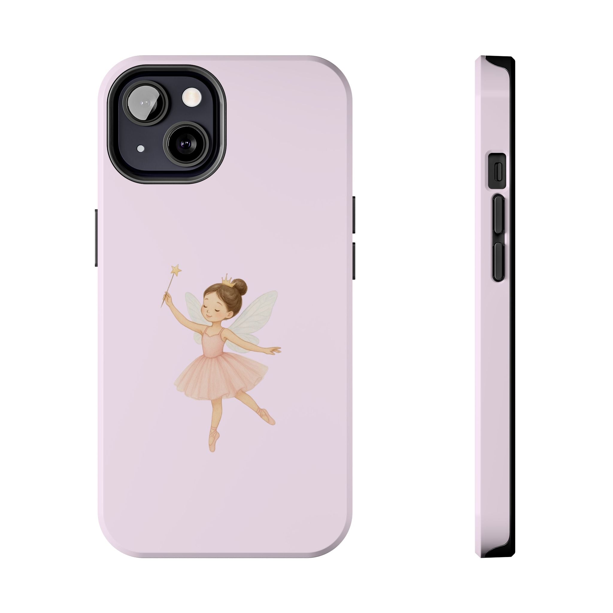 Pink Ballerina Tough Phone Case, Ballet Dancer Cute Phone Cover, Girly Protective Phone Case, Coquette Dancer Phone Accessories, Pretty Pink