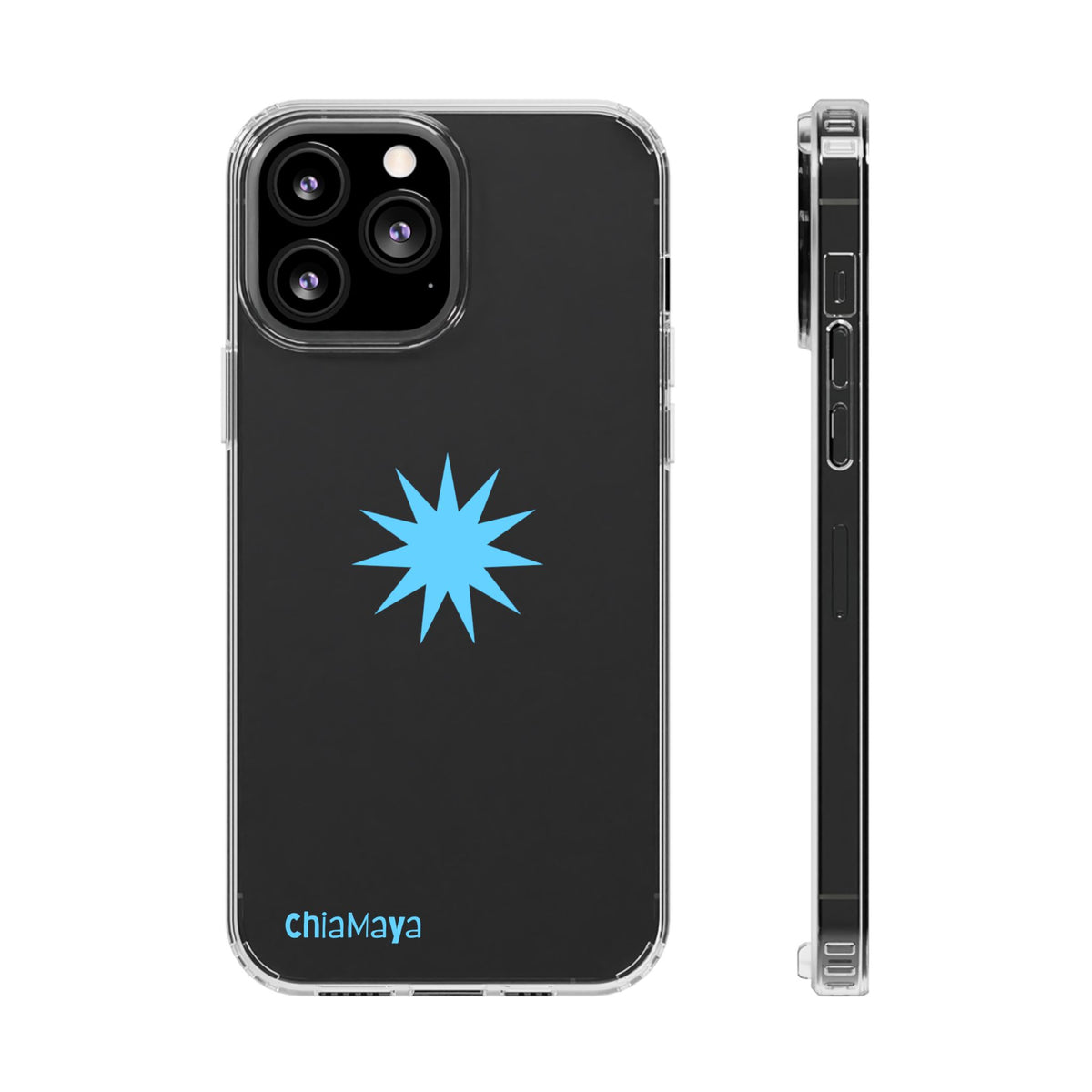 Clear blue star Phone Case