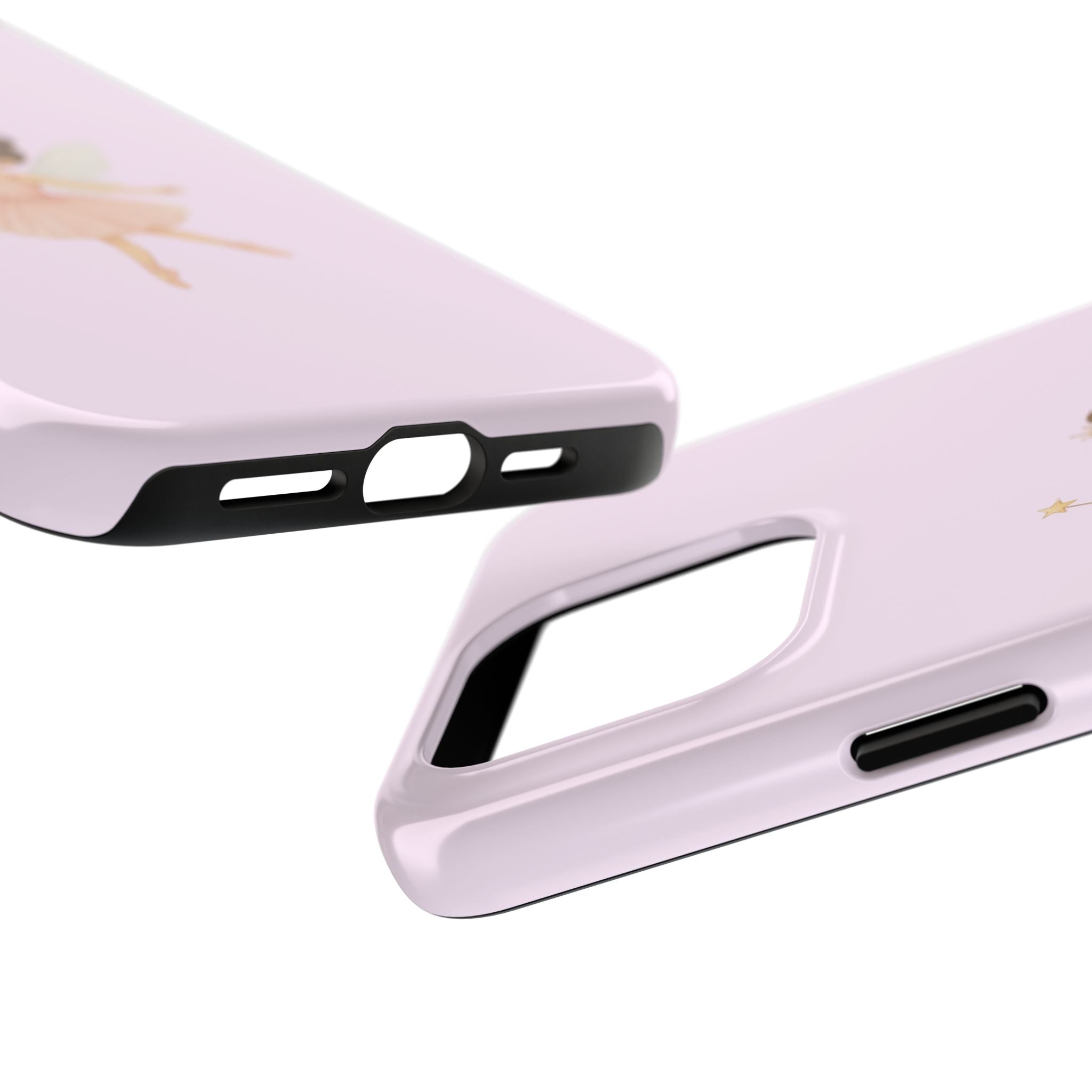 Pink Ballerina Tough Phone Case, Ballet Dancer Cute Phone Cover, Girly Protective Phone Case, Coquette Dancer Phone Accessories, Pretty Pink