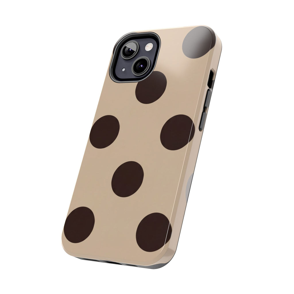 Stylish Polka Dot Phone Case for Trendy Protection, Cute Gift for Her, Phone Accessories, Everyday Fashion, Modern Design