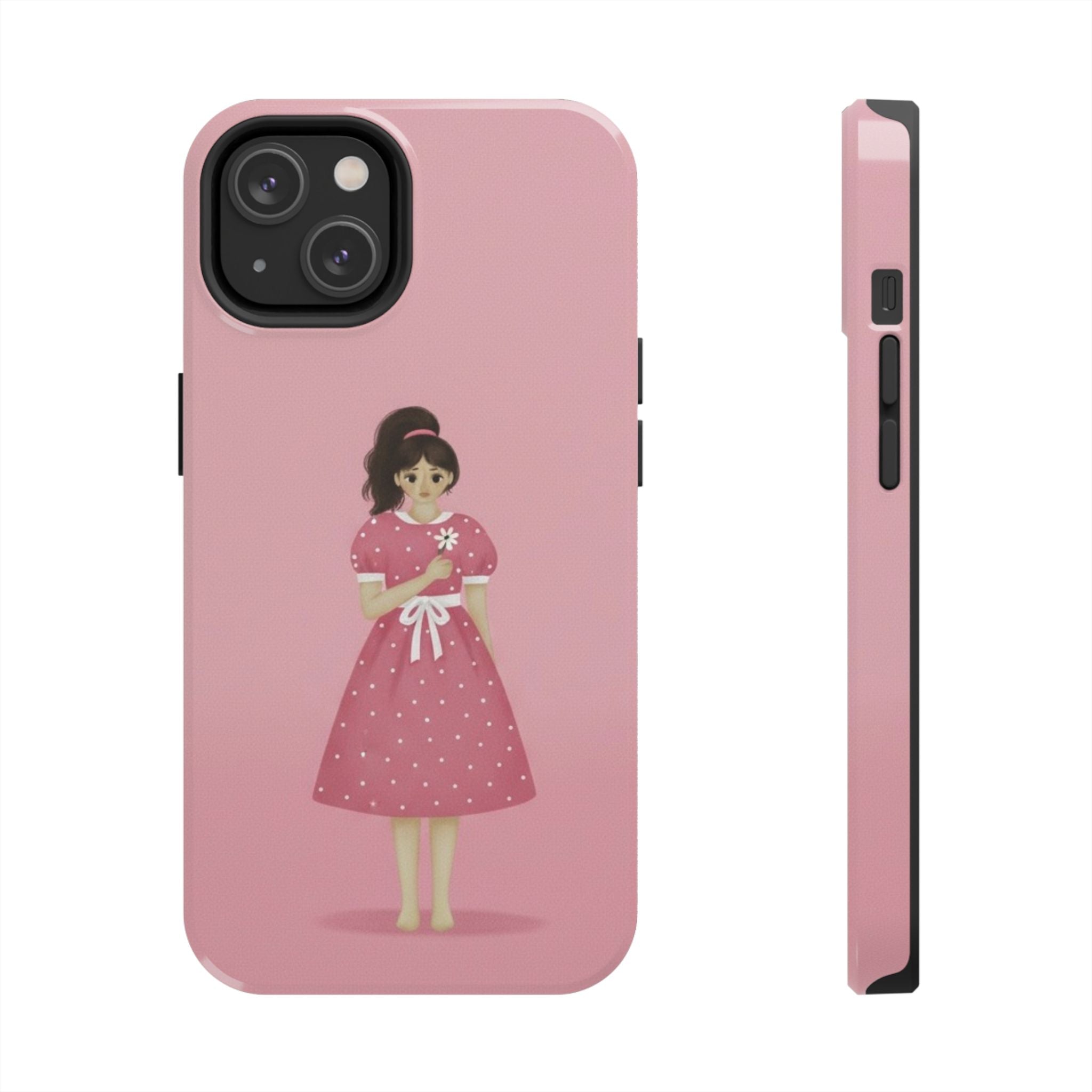 Pink Phone Case, Tough Phone Cases for Women, Cute Vibe, Protective Cover