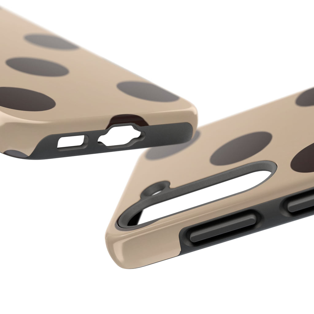 Stylish Polka Dot Phone Case for Trendy Protection, Cute Gift for Her, Phone Accessories, Everyday Fashion, Modern Design