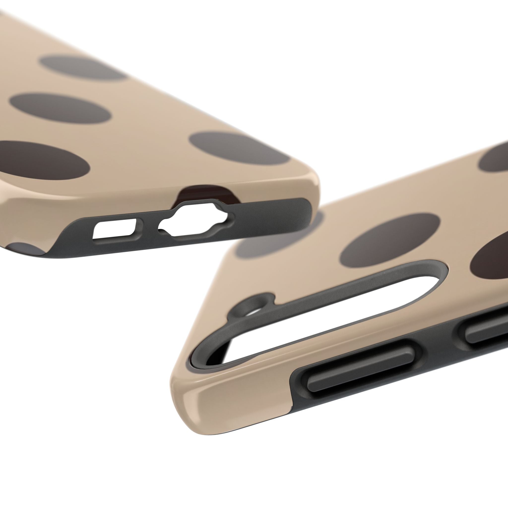 Stylish Polka Dot Phone Case for Trendy Protection, Cute Gift for Her, Phone Accessories, Everyday Fashion, Modern Design
