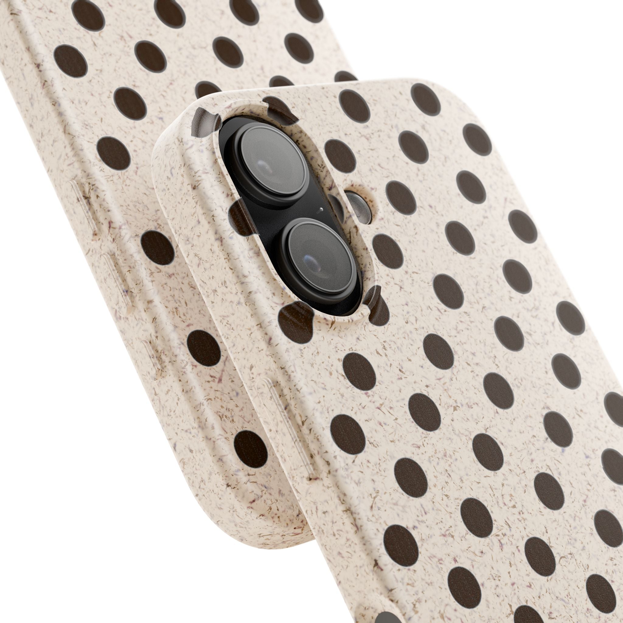 Eco-Friendly Polka Dot Phone Case — Biodegradable Protective Cover