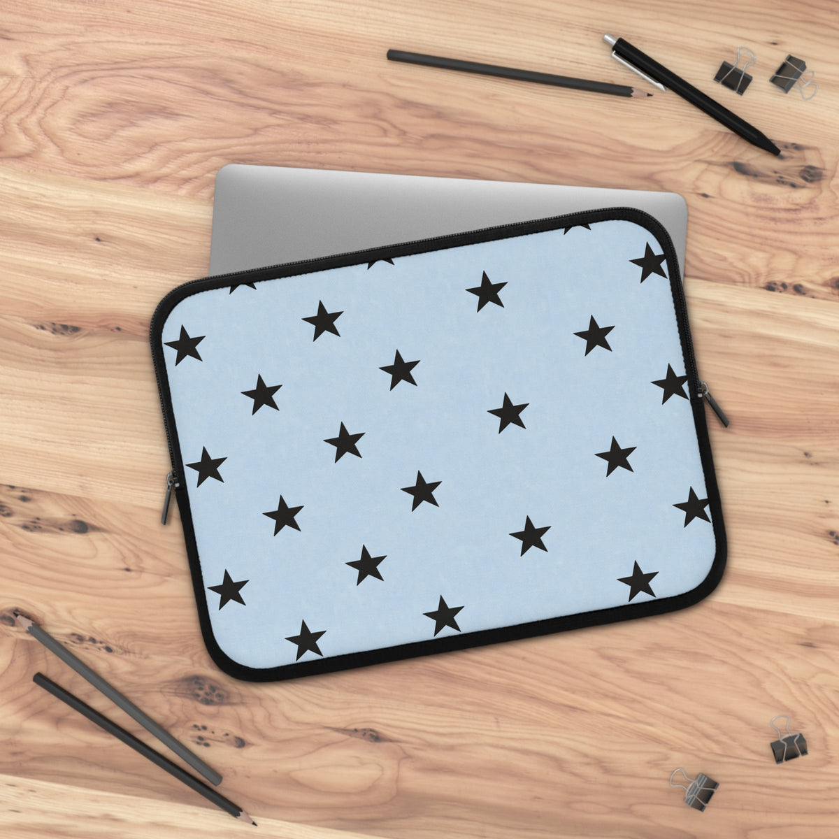 Baby Blue Star Laptop Sleeve