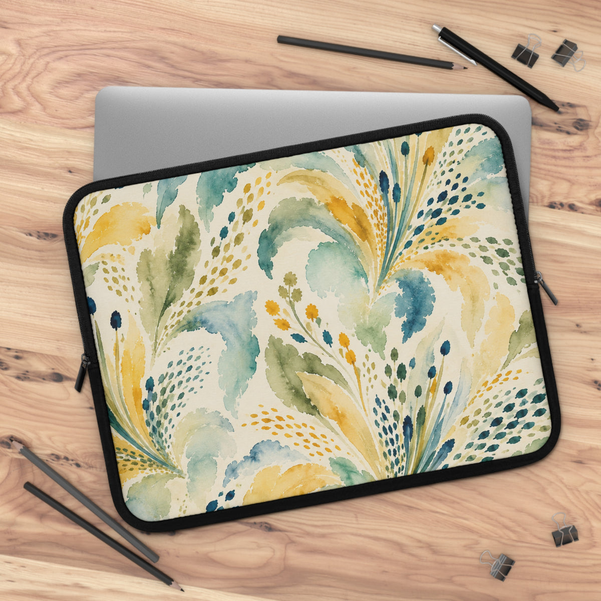 Watercolor Floral Laptop Sleeve