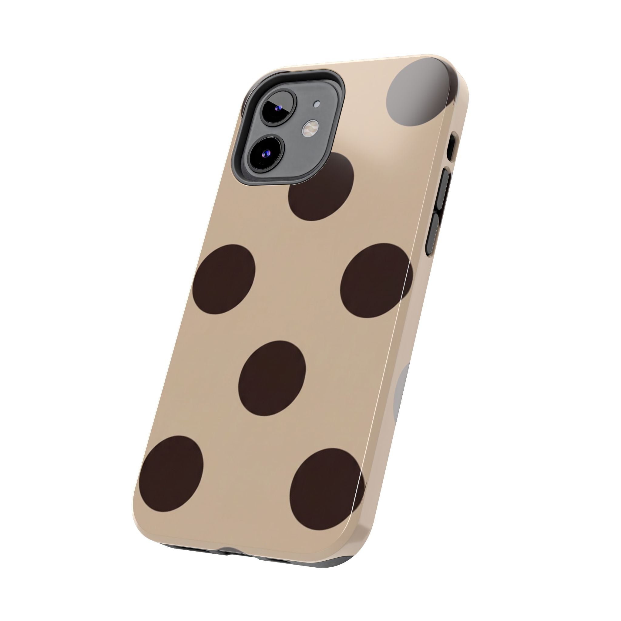 Stylish Polka Dot Phone Case for Trendy Protection, Cute Gift for Her, Phone Accessories, Everyday Fashion, Modern Design