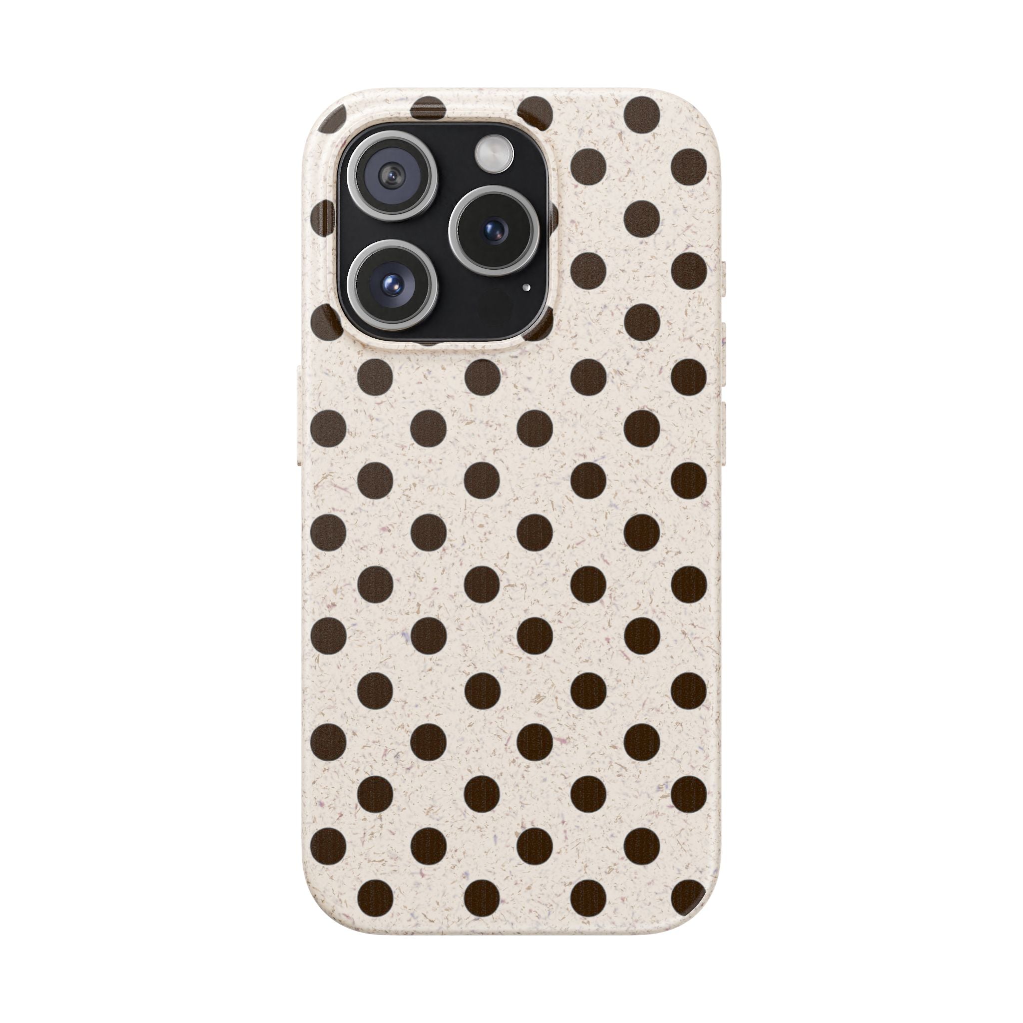 Eco-Friendly Polka Dot Phone Case — Biodegradable Protective Cover