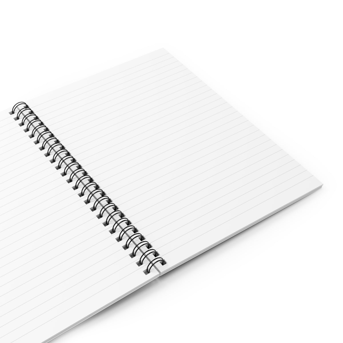 Aqua Gold Watercolor Flourish Spiral Notebook | Ruled Lined Journal
