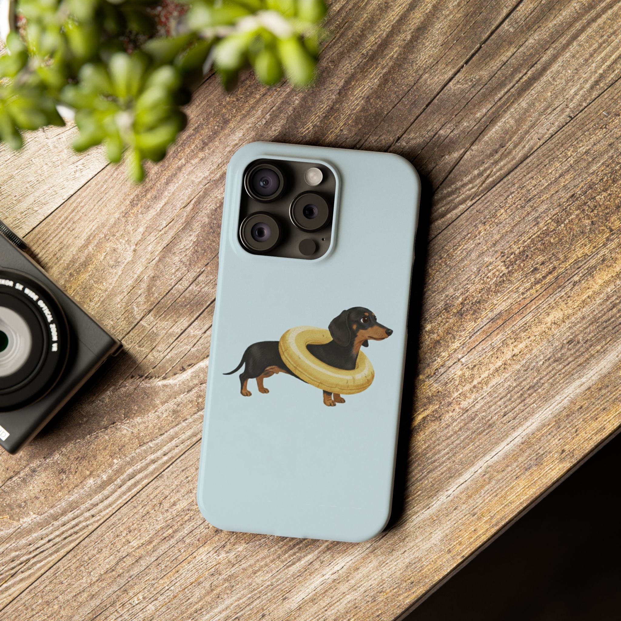 Slim Phone Cases - Cute Dog Dachshund Design, Protective Phone Covers, Fun Animal Art, Unique Gifts for Dog Lovers, Trendy Smartphone