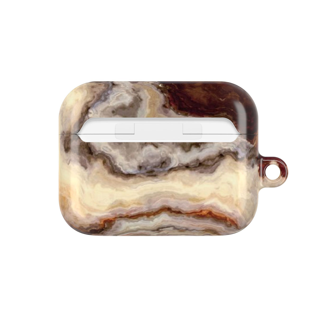 Brown Marble Pattern AirPod Case