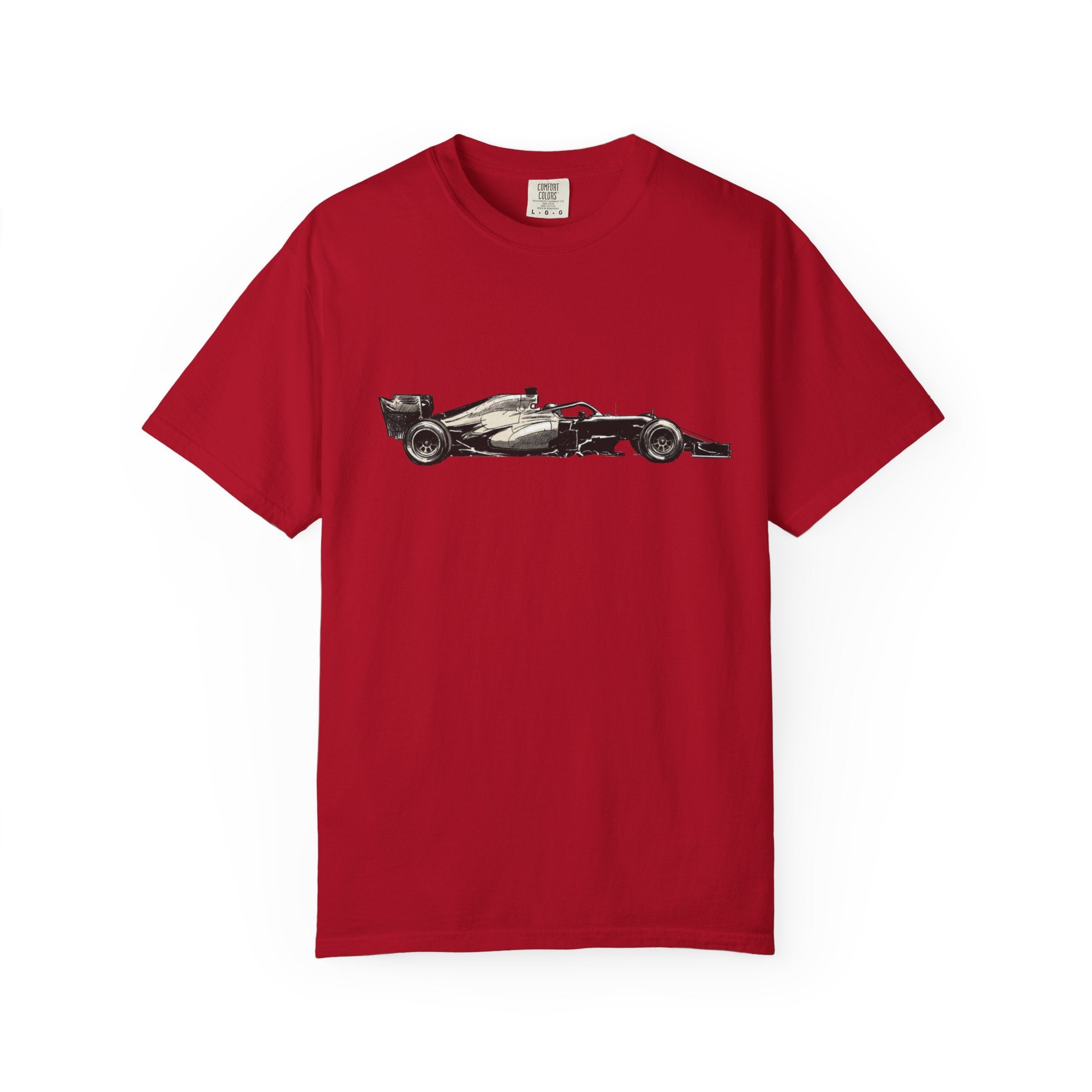 Vintage F1 Car Unisex Garment-Dyed T-shirt, Racing Tee, Motorsport Shirt, Race Car Lover Gift, Car Enthusiast Top
