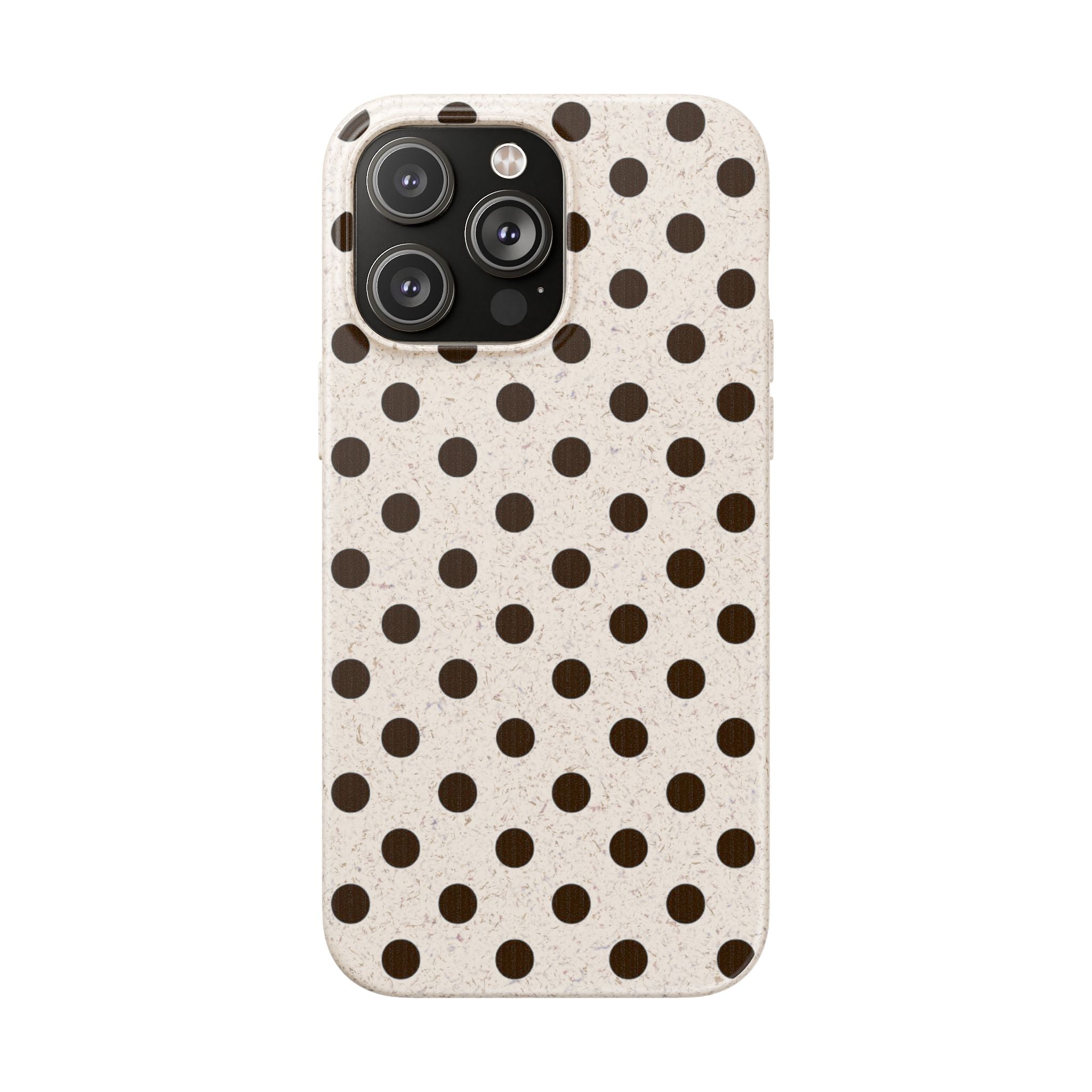 Eco-Friendly Polka Dot Phone Case — Biodegradable Protective Cover