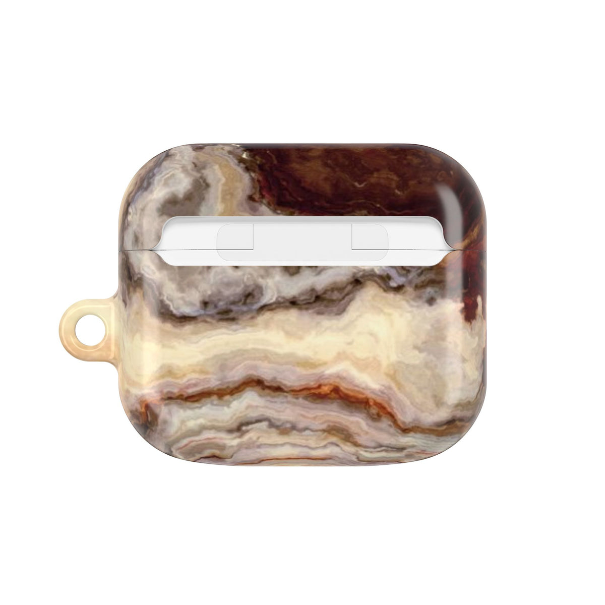 Brown Marble Pattern AirPod Case