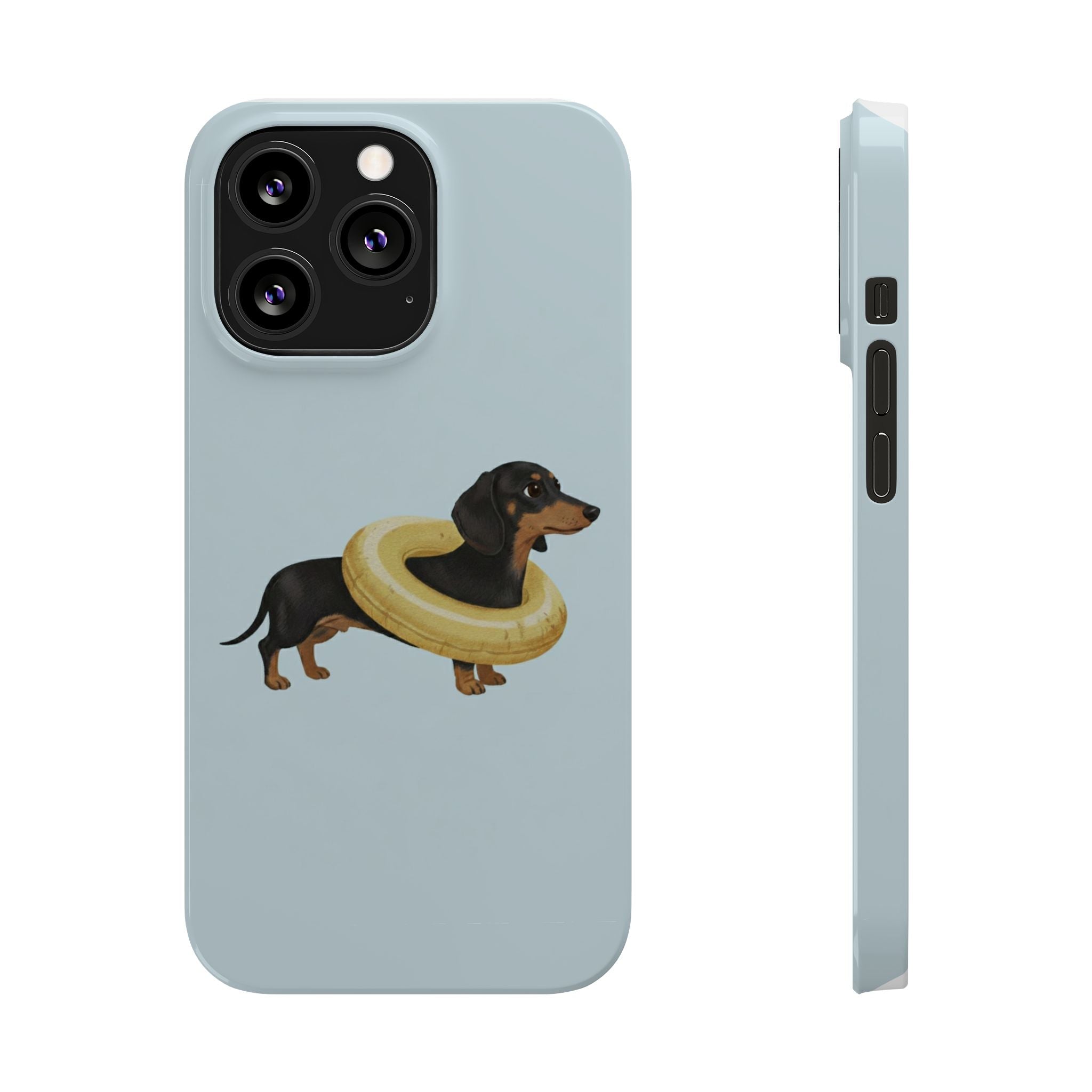 Slim Phone Cases - Cute Dog Dachshund Design, Protective Phone Covers, Fun Animal Art, Unique Gifts for Dog Lovers, Trendy Smartphone