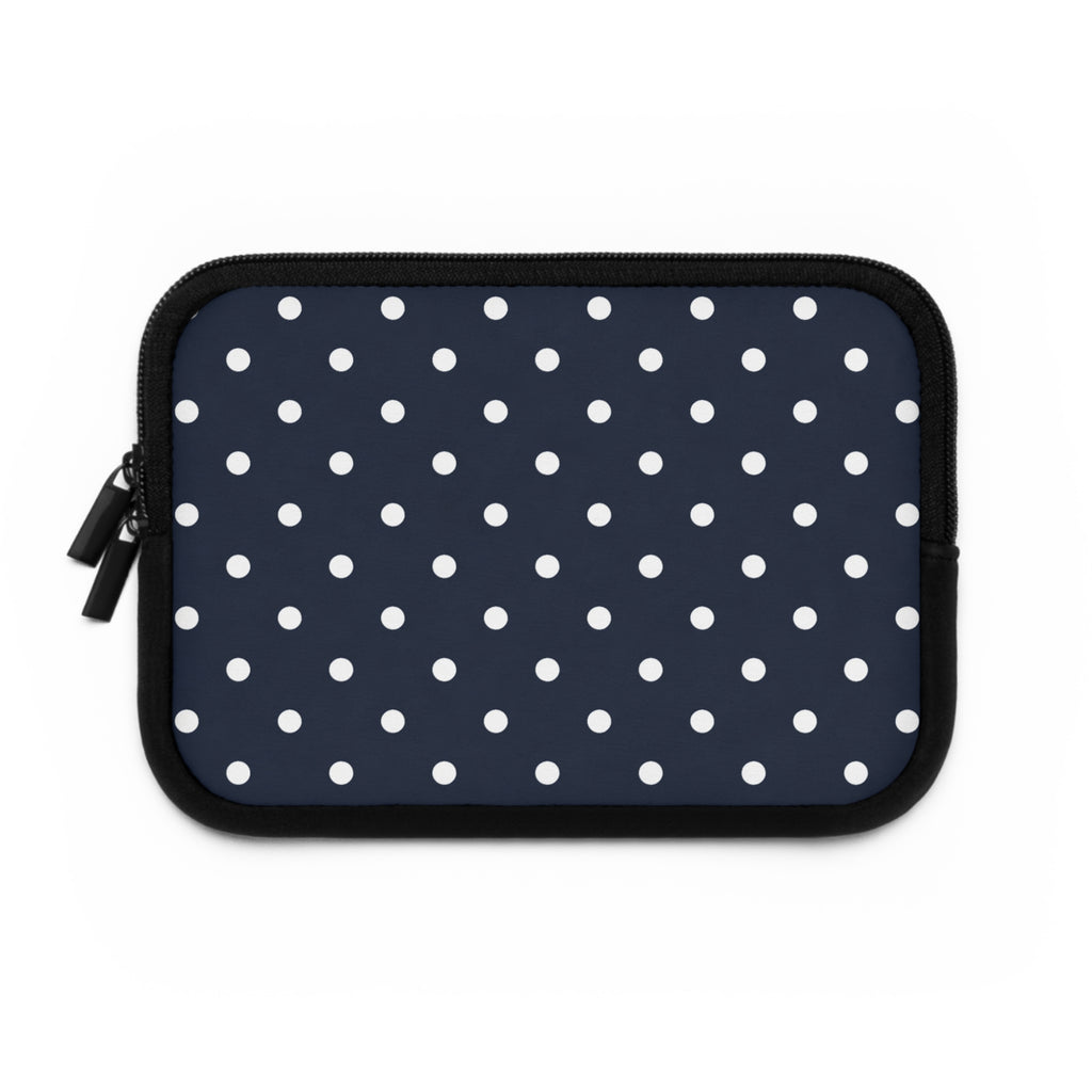 Navy Polka Dot Laptop Sleeve