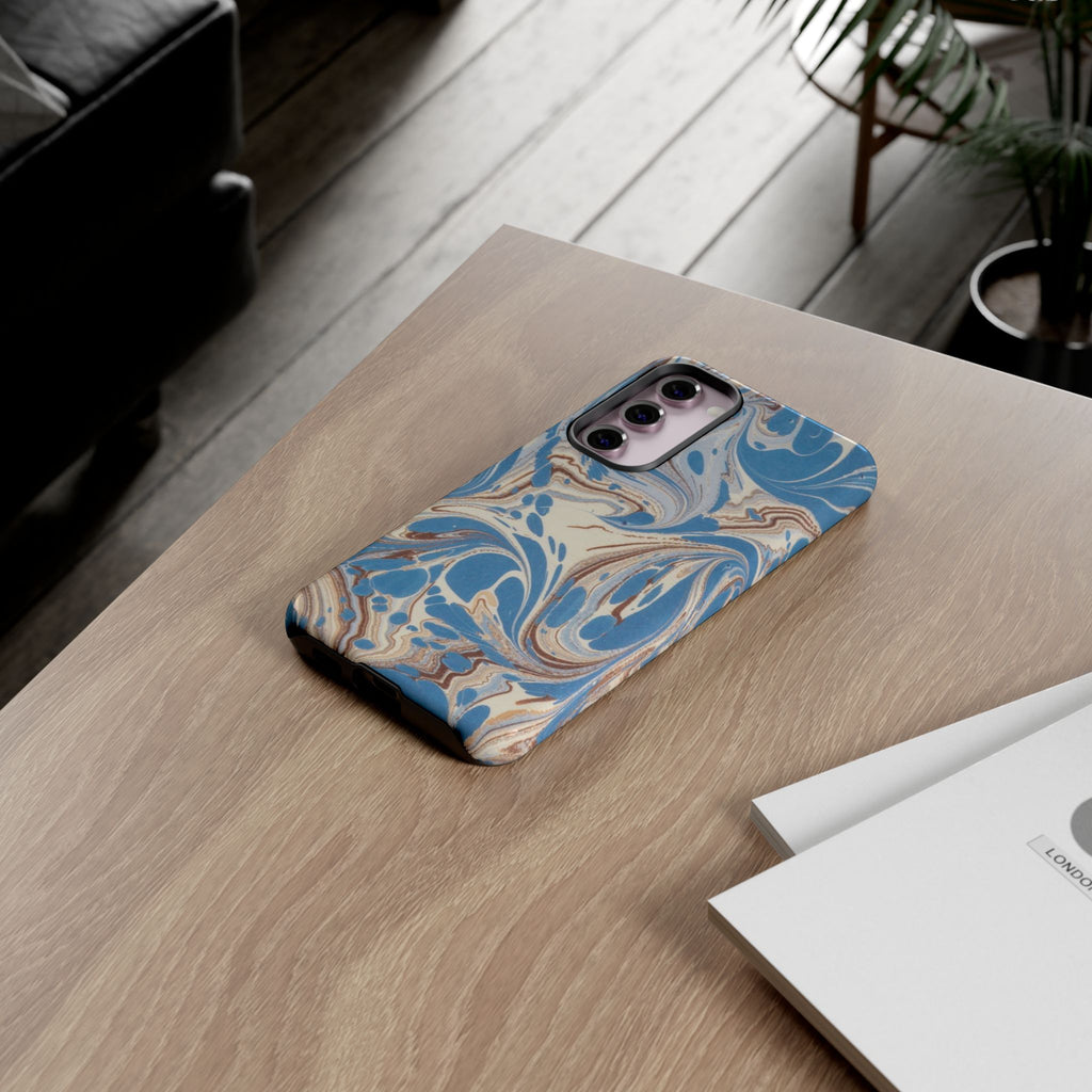 Blue Marble Swirl Phone Case