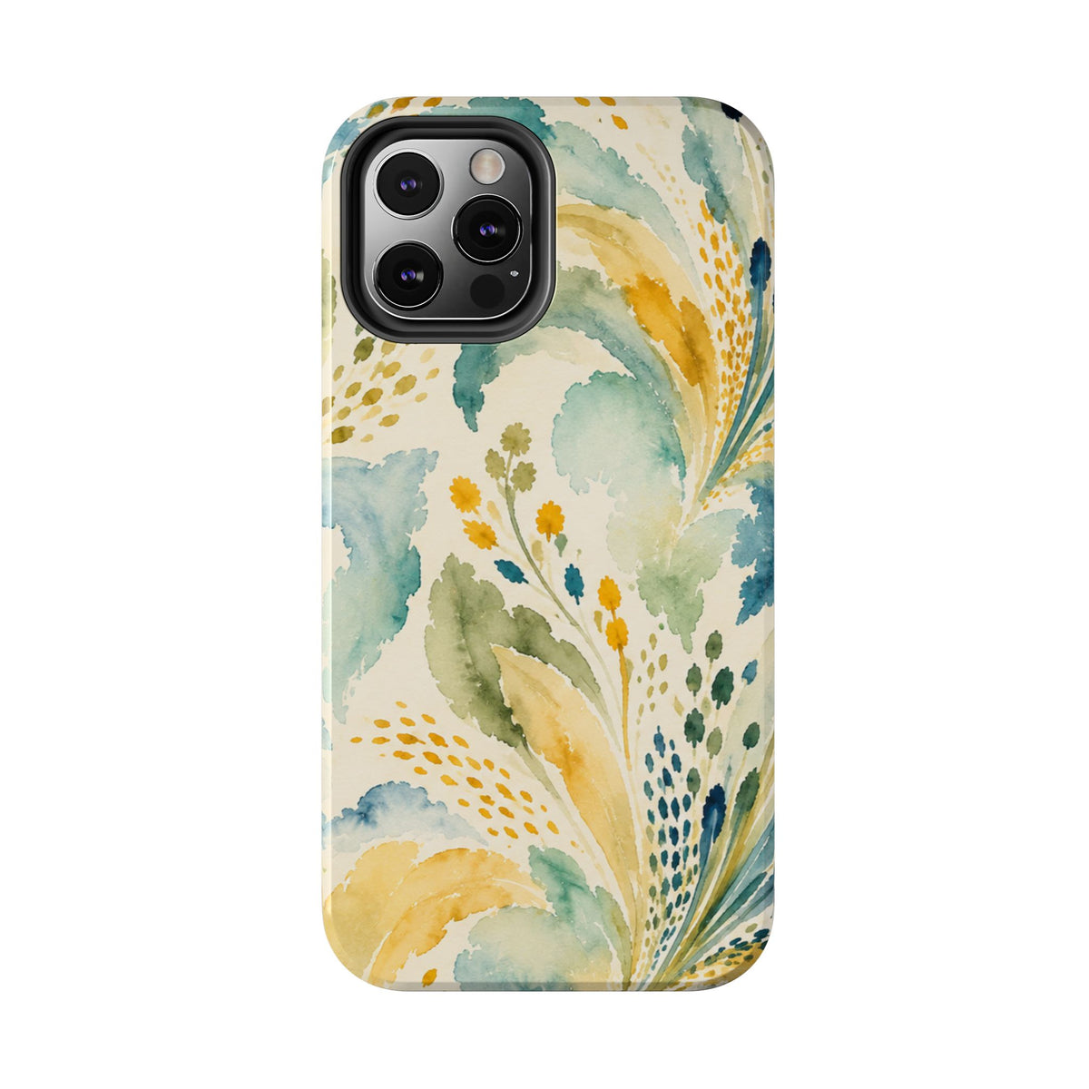 Watercolor Floral Swirl Phone Case | Tough Phone Case