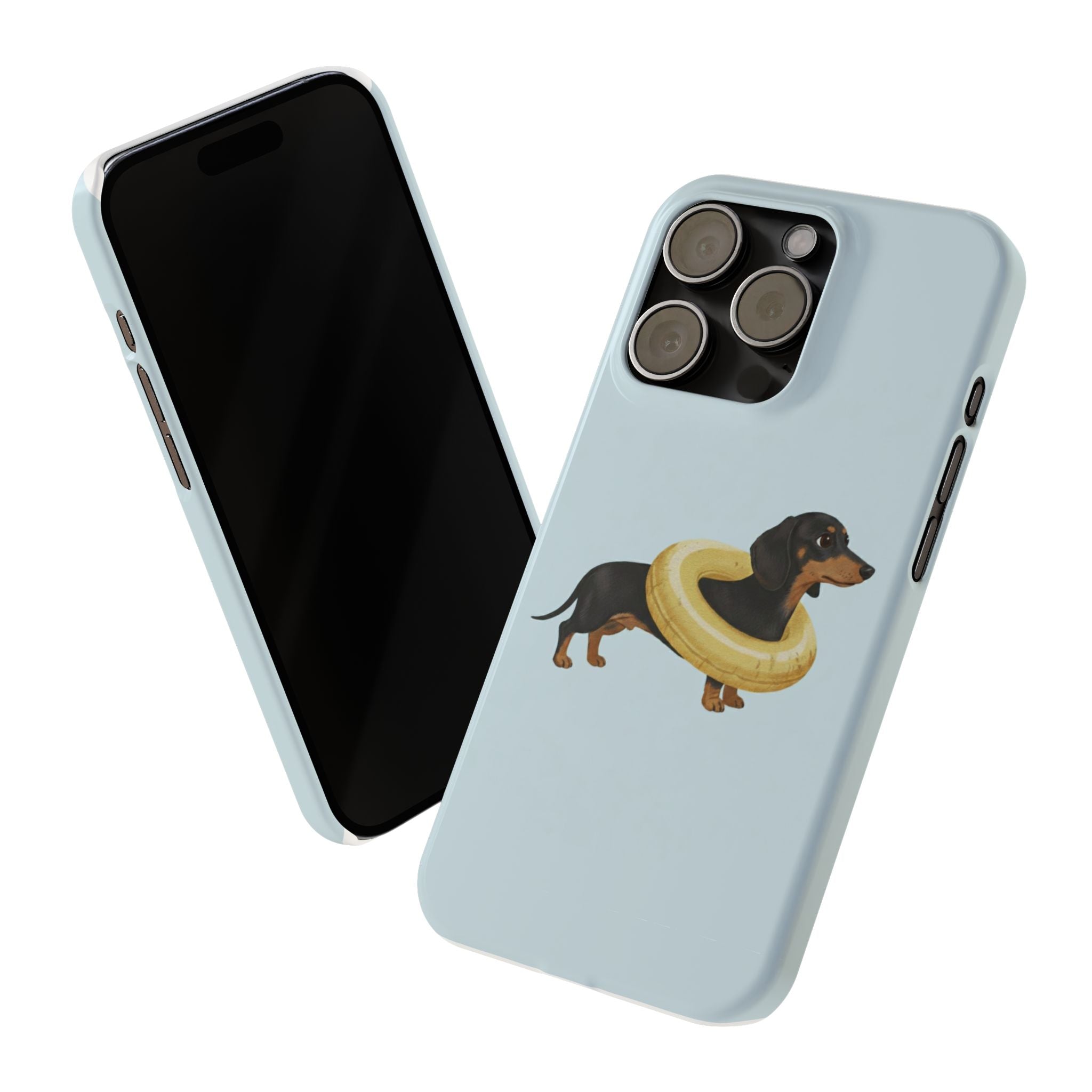 Slim Phone Cases - Cute Dog Dachshund Design, Protective Phone Covers, Fun Animal Art, Unique Gifts for Dog Lovers, Trendy Smartphone