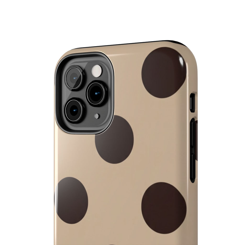 Stylish Polka Dot Phone Case for Trendy Protection, Cute Gift for Her, Phone Accessories, Everyday Fashion, Modern Design