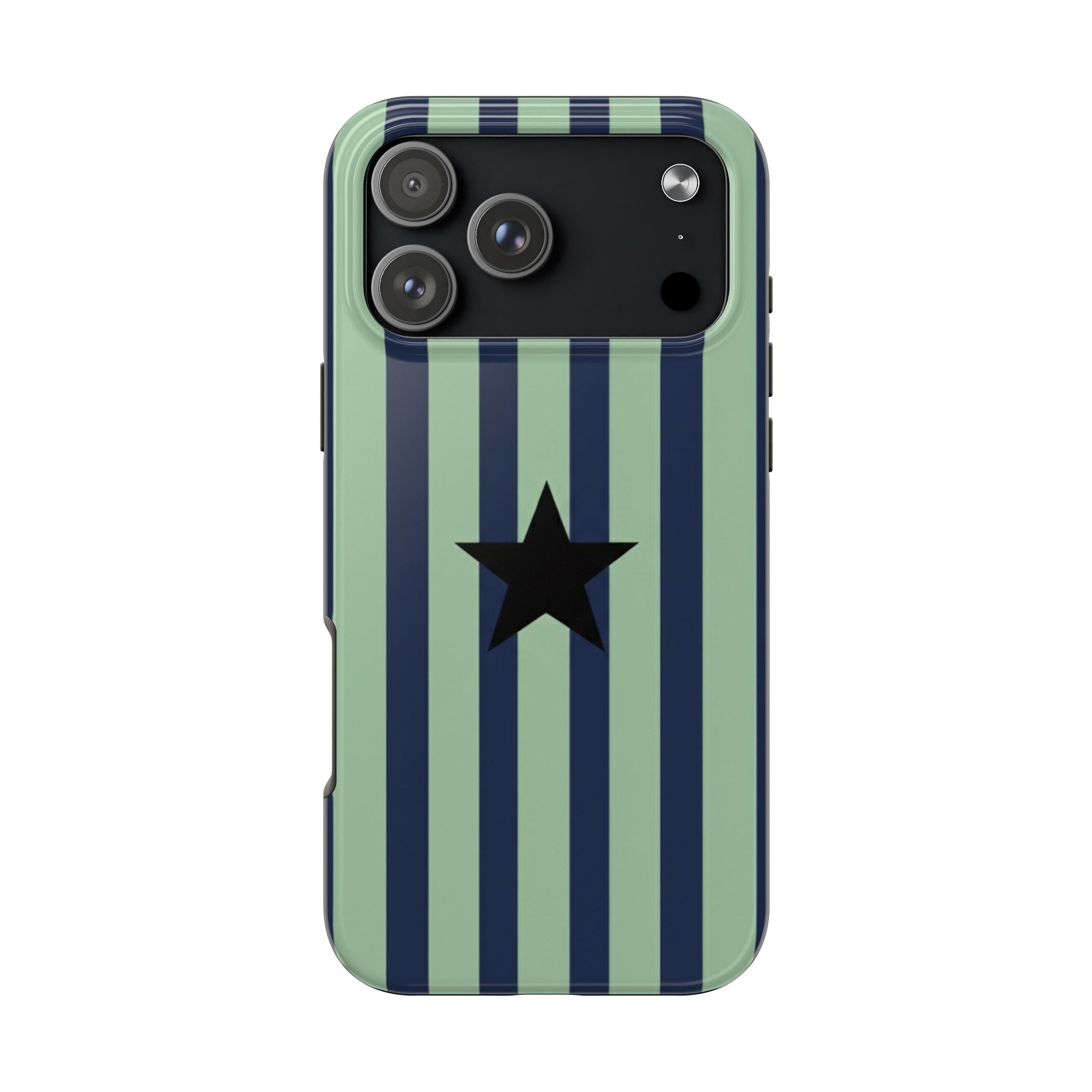 Stylish Tough Phone Cases, Durable Smartphone Covers, Trendy Tech Accessories, Unique Gifts for Teens, Striped Star Design