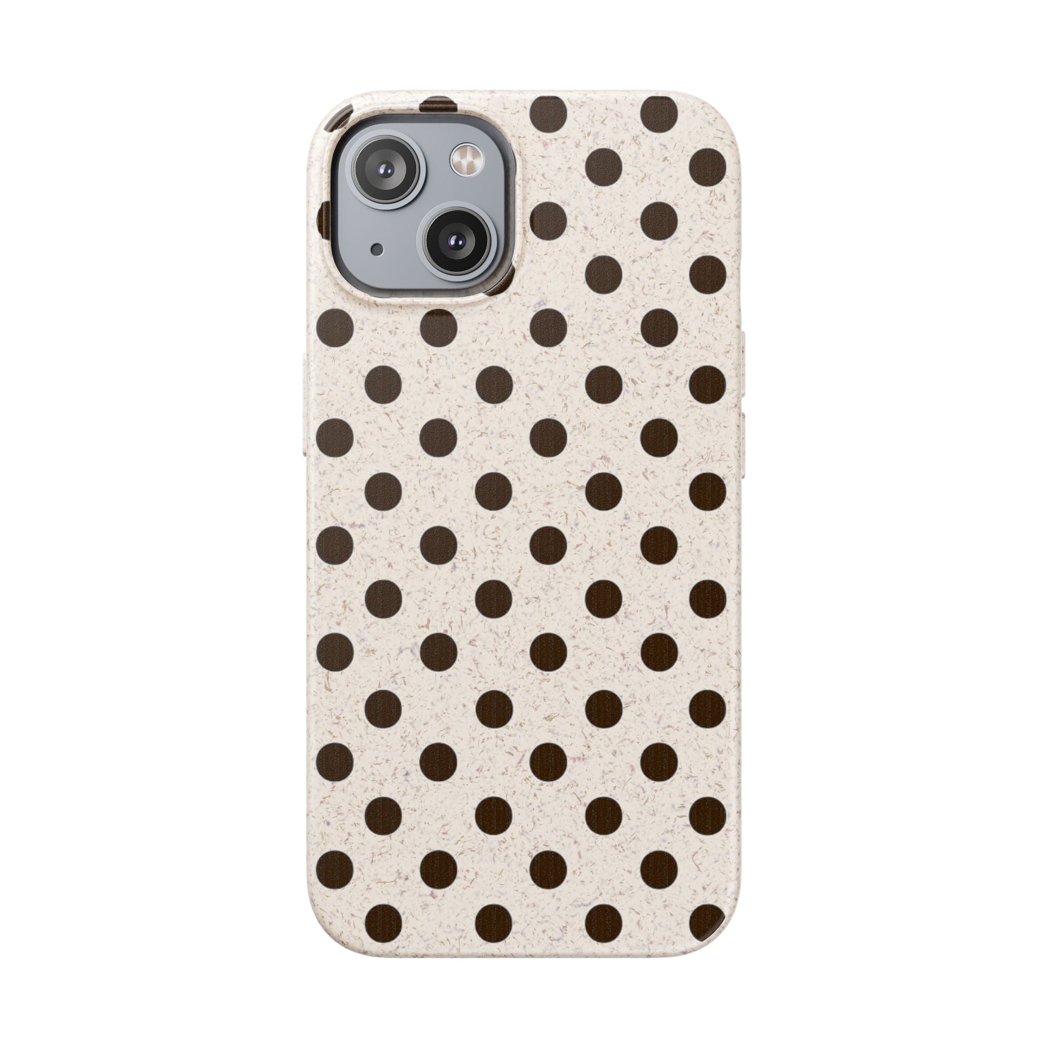Eco-Friendly Polka Dot Phone Case — Biodegradable Protective Cover