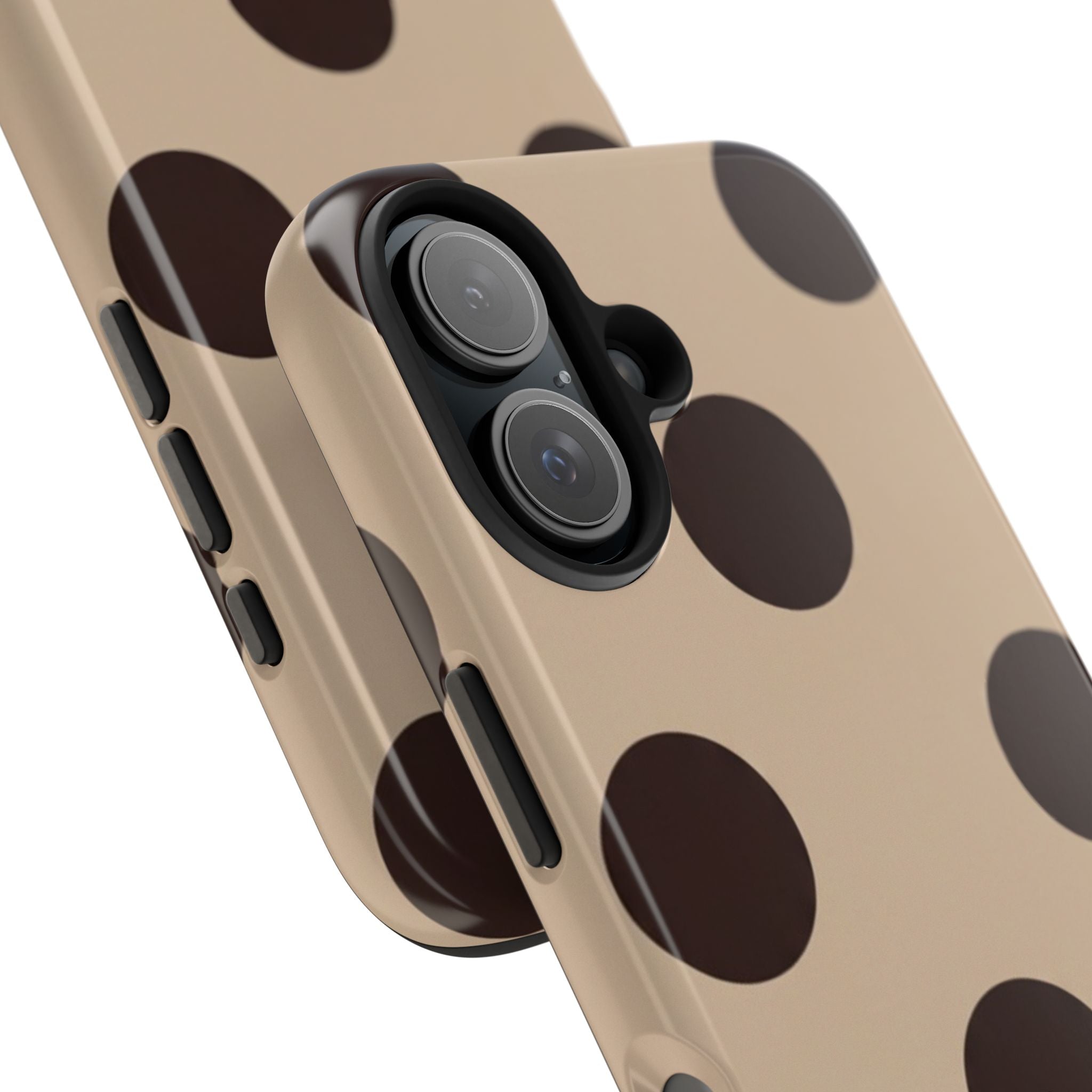 Stylish Polka Dot Phone Case for Trendy Protection, Cute Gift for Her, Phone Accessories, Everyday Fashion, Modern Design