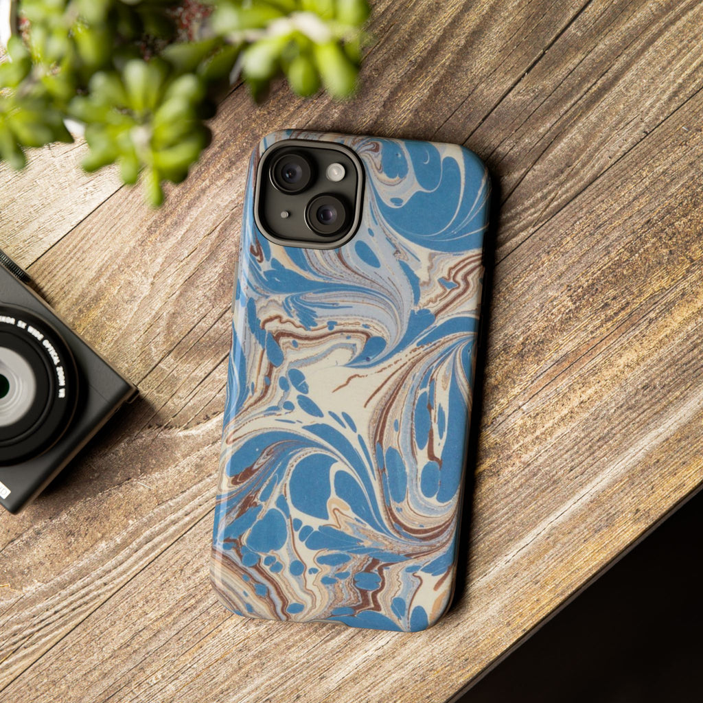 Blue Marble Swirl Phone Case