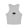 Rain Cloud Lightning Tank Top | Mini Storm Graphic
